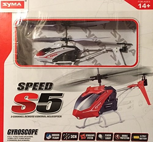 New Syma S5 3ch Speed Mini Infrared Remote Control Rc Helicopter with Gyro -White New Syma S5 3ch Speed Mini Infrared Remote Control Rc Helicopter with Gyro -White