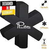 Pot and Pan Protectors (6 Pcs) Avantina Pan Protectors - 16 Inches Wide - Stacking Pan Protector - Prevent Scratching, Separate and Protect your Dishes - Made of Felt