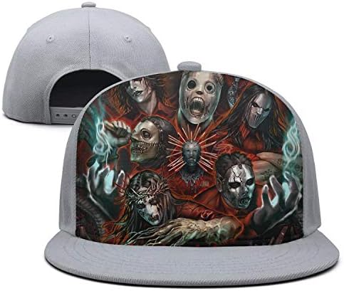 Slipknot-senven- Strapback Caps Street Dancing Flat Bill Hat for Men/Women