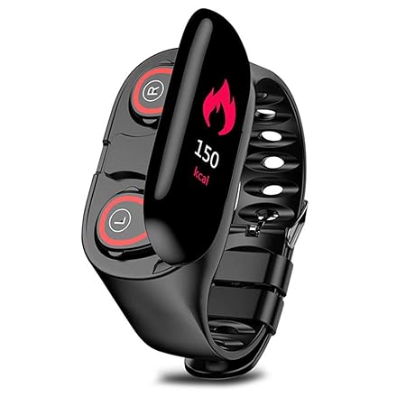 Diawp 2-in-i Audífonos Smartwatch Bluetooth Sports Pulsera Presión ...