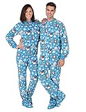 Footed Pajamas - Winter Wonderland Adult Fleece
