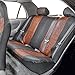 FH Group FH-PU160114 PU Classic Leather Seat Covers Brown/Gray, Airbag Compatible and Split Bench-Fit Most Car, Truck, SUV, or Van