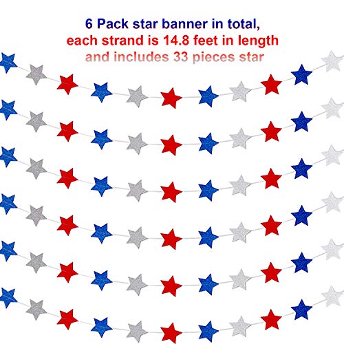 5 Patriotic+Streamers+Independence+Celebration+Decorations