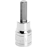 Performance Tool W38879 3/8 in. Drive 1/4 in. Hex Bit Socket | Chrome vanadium steel. Polished nickel chrome finish resists corrosion. Recessed edges. Large stamping