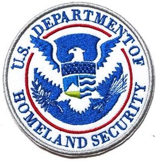 DEPT of Homeland Security Military Patch Fabric Embroidered Badges Patch Tactical Stickers for Clothes with Hook & Loop