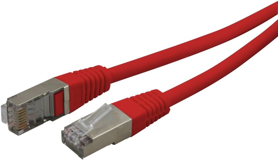 Waytex 33537 15 m ADSL RJ45 Shielded Network Cable – Red