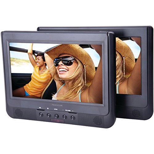 PROSCAN PDVD1034 10.1" Dual-Screen Portable DVD Player (Certified Refurbished)