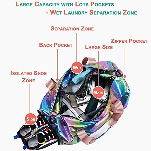 Spring Country Gym Duffel Bag Women Overnight Medium Lightweight Foldable Weekender Travel Luggage Sport Athletic Water-proof Dry Wet Shoe Compartment for Girls Kids 2 Spring Country Gym Duffel Bag Women Overnight Medium Lightweight Foldable Weekender Travel Luggage Sport Athletic Water-proof Dry Wet Shoe Compartment for Girls Kids