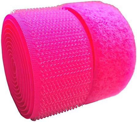Lovetex 5/8" (16mm) Luminous Pink Sew on Hook and Loop Fastener Tape 10 pair yards