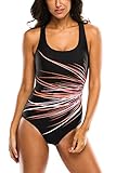 CharmLeaks Women's Athletic One Piece Swimsuit Pro Swimwear Bathing Suit For Women