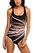 CharmLeaks Women's Athletic One Piece Swimsuit Pro Swimwear Bathing Suit For Women
