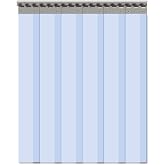 VIZ-PRO 6PCS Strip Door Curtain, 84" Height X 36" Width, 0.08 Inch Thickness Standard Clear PVC Curtain Strip with 56% Overlap for 3' X 7' Doors
