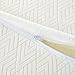 Low Profile Memory Foam Contour Pillow, Soft Bed Pillow for Neck Pain Relief, Ergonomic Neck and Cervical Support Pillow by WeNerya, Standard, White