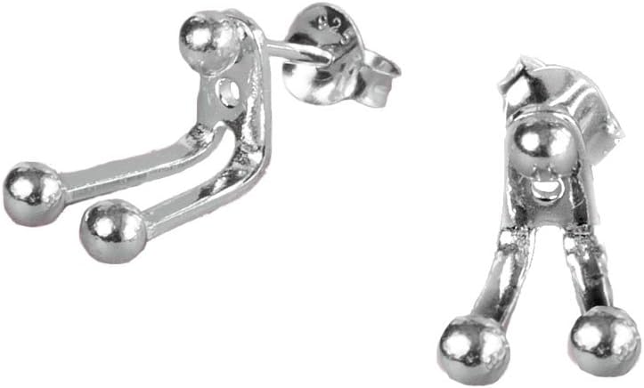 925 Sterling Silver Two Way Stud Earrings