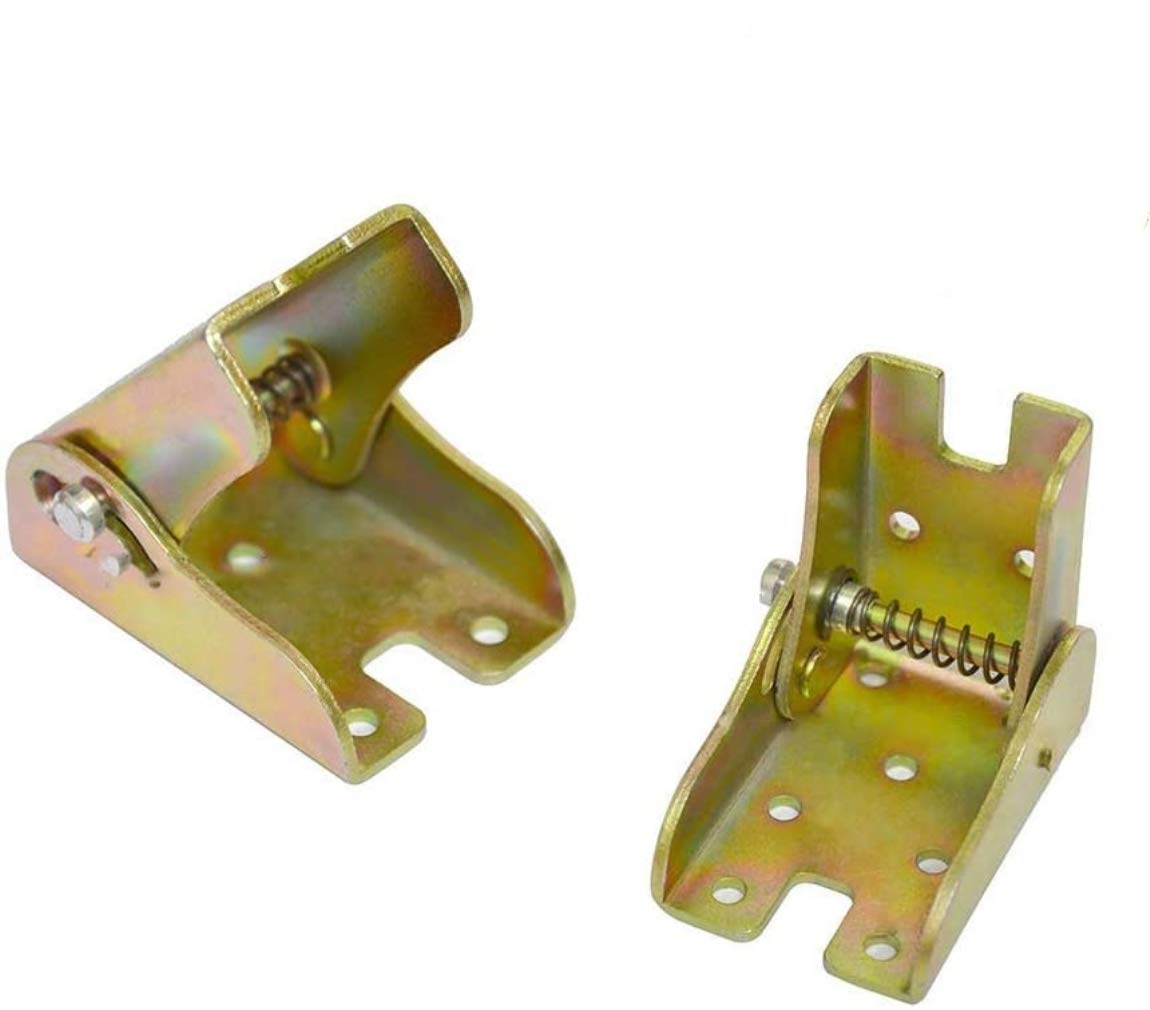 Foldable Support Bracket, Tiberham 2 Pcs Self-Locking Extension Table Chair Sofa Bed Leg Feet Folding Hinge (45 mm Width)