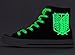 Attack on Titan Shingeki No Kyojin Wings of Liberty Cosplay Shoes Canvas Shoes Sneakers Luminous Black