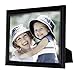 Adeco 8x10 Black Wood Decorative Picture Frame - Wall hanging or Table Top Desktop Display - Made to Display 8x10 Photo