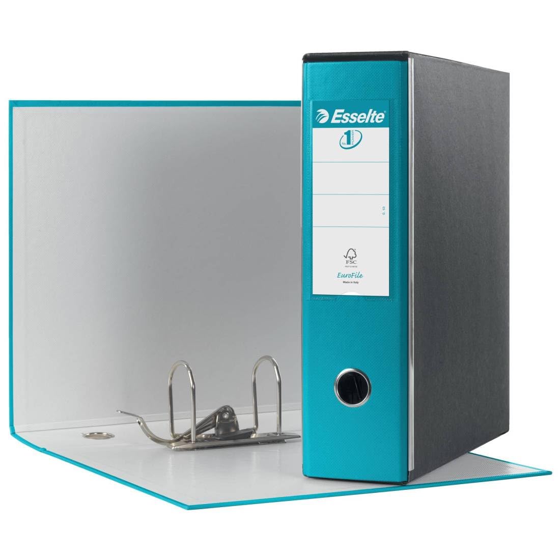 Esselte Eurofile Binder with Lever Mechanism and case Dorso 8 cm Turquoise