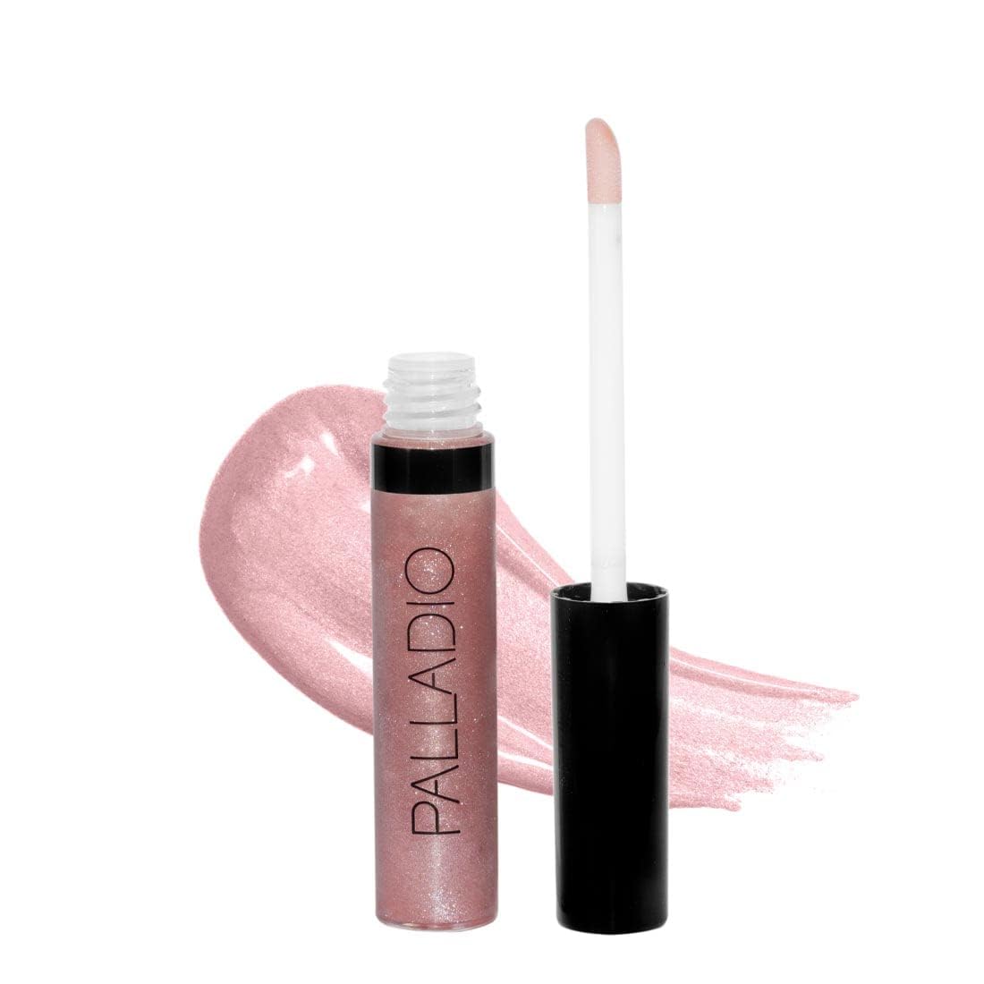 Palladio Lip Gloss, Non-Sticky Lip Gloss, Contains Vitamin E and Aloe, Offers Intense Color and Moisturization, Minimizes Lip Wrinkles, Softens Lips with Beautiful Shiny Finish, Pink Candy