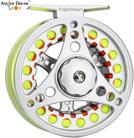 AnglerDream 1 2 3 4 5 6 7 8WT Fly Reel with Line Combo Large Arbor Aluminum Fly Fishing Reels
