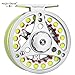 ANGLER DREAM pre-Loaded (1/2WT 3/4WT 5/6WT 7/8WT) Fly Reel with Line Combo Aluminum Alloy Large Arbor Fly Fishing Reels Weight Forward Fly Line with Braided Backing Tapered Leader