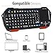 Fosmon Portable Lightweight Mini Wireless Bluetooth Keyboard Controller (QWERTY keypad) w/ Built-In Touchpad for Apple / Android / Windows Smartphones, Tablets, PS4, Laptop, Notebook – Black & Orangethumb 3