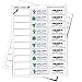 750 Blank Address Labels, FBA Barcode Labels (5030, 1” x 2 5/8”) – Strong Adhesive Sticker FNSKU Mailing Labels – Printable Labels for Mailing Envelopes
