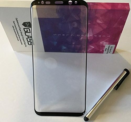 2017 ,3D ,Samsung Galaxy s8 plus BLACK 9H Tempered glass 0.3mm HD clear screen protector,Case friendly Wooden Coverage,Universal Touch Screen (Stylus Pen colors may very) Samsung Galaxy bundle of 2
