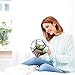 KIBAGA Geometric Terrarium - Modern Indoor Plant Terrarium with 2x Free Tealight Candles - Elegant DIY Glass Terrarium Home for Succulents and other Plants