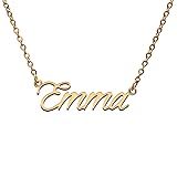 Emma Name Tag Necklaces for Her His Friends Familys
