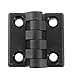 uxcell 2 Pcs Metric 47 x 47mm Plastic Radius Hinges for Door