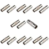 OdiySurveil(TM) 15 Pcs BNC Female to BNC Female CCTV Security Camera Adapter Straight Connector