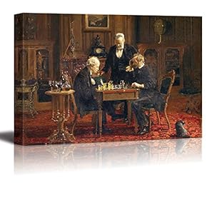 The Chess Players by Thomas Eakins Print Famous Painting Reproduction