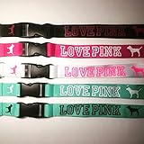 (5) Love Pink Lanyards