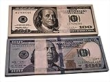 Motion Picture Money 10000 Dollar Bills Prop Money Full Print 2 Sided $100 Realistic Money Stacks,Copy Money Play Money That Looks Real for Movie,Videos, Birthday Party