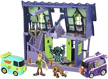 scooby doo mystery solving crew figures & van mini playset