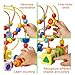 Lynncare Baby Toys for 1 Year Old Bead Maze Wooden Educational Toddlers Toys for 2 3 4-5 6 Year Old Boys Girls Children