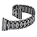 VOMA for Samsung Gear S2 Bands, Metal Replacement Strap Wristbands for S2 Gear Bands SM-R720 / SM-R730 Smart Watches (NOT for Gear S2 Classic) Diamond Black