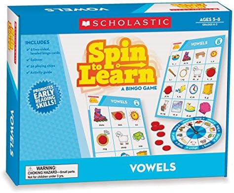 Vowels: Spin-to-Learn: A BINGO Game (SC540223)
