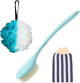 Omenluck Bath Loofah Sponge Set Body Scrubber Flower Ball Shower Towel Brush view 1