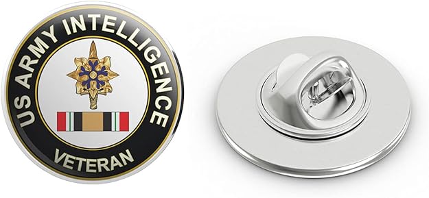 Amazon US Army Intelligence Iraq Veteran Metal 0 75 Lapel Hat Pin 