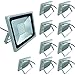 10-Pack 100W LED Floodlight,Low-energy Cool White Spotlight,IP65 Waterproof Outdoor&Indoor Security Flood Light Landscape Lamp