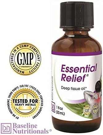 Essential Relief for Deep Tissue Relief and Support, Natural Topical Oil