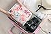 Hanging Toiletry Bag - Portable Travel Makeup Comestic Organizer - Durable Hanging Hook - for Women & Men, Perfect for Comestic, Personal items, Shampoo, Body wash (flower)