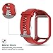 Feskio Accessory Replacement Soft Silicone Gel Watch Band Wristband Strap Sport Bracelet for Tomtom Runner 2 / Runner 3 / Spark 3 / Adventurer/Golfer 2 Sports GPS Running Smartwatch (One Size)