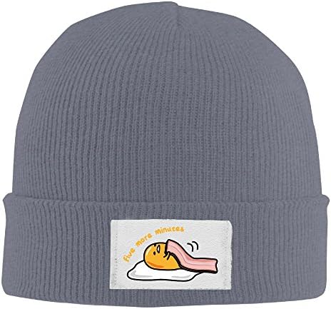 Gudetama Unisex Cool Asphalt Flexible Skullies Winter Knit Hats One Size