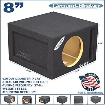 ASC Single 12" Subwoofer Box - Universal Vented Port Enclosure, 1.75 Cu Ft Air Space, 3/4" MDF - View #2