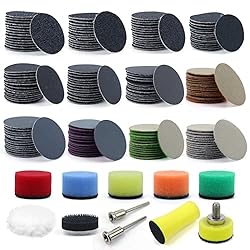 POLIWELL 191 PCS 1 Inch Sanding Discs Hook and Loop