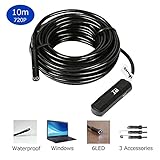 Inspection Camera MAXFUL Mac/PC/Laptop/Computer USB 10 Meter 6-LED 2 MP HD IP67 Handheld Digital Waterproof USB Borescope Pipe Endoscope Snake Camera (Electronics)