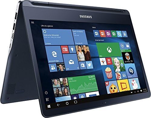 Samsung 13.3-Inch ATIV Book 9 Spin 2-in-1 Touchscreen QHD (3200 x 1800) Laptop, Intel Core i7 2.5 GHz, 8GB RAM, 256GB SSD, Backlit Keyboard, Bluetooth, 802.11ac, HDMI, Windows10- Pure Black